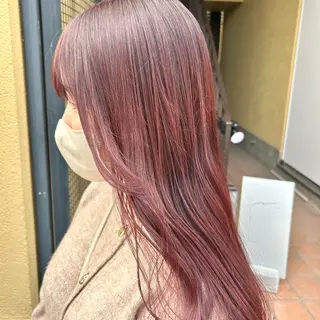 ロング カラー ショート/ウルフ ハイトーン/カイセイのヘアスタイル