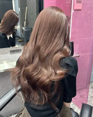 ロング カラー nanaka 🤍韓国ワンホンヘアのヘアスタイル