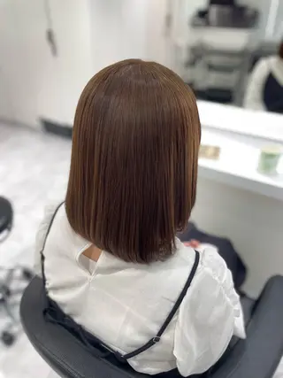 カラー 🤍ブリーチなし ブラウンhimi🤍のヘアスタイル