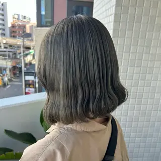 カラー 艶感カラー/オリーブ アレンジ：♡のヘアスタイル