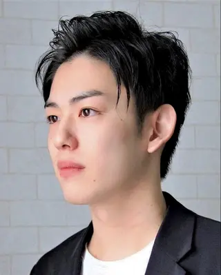 ショート メンズ 原 千景のヘアスタイル