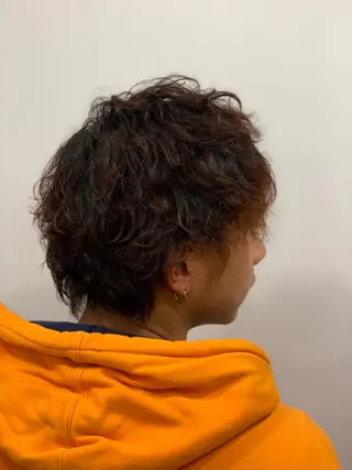 ショート パーマ メンズ ViaLa Hair 🌈すずきたくむ✂︎のヘアスタイル