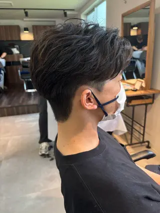 パーマ メンズ 保立/フェザーパーマ /メンズカット千葉のヘアスタイル