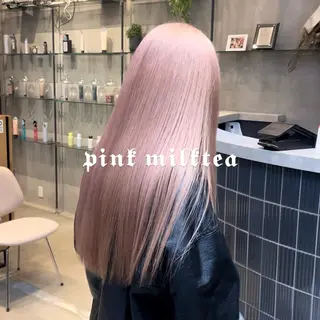 ロング YUIKA☆髪質改善 小顔カット艶カラーのヘアスタイル