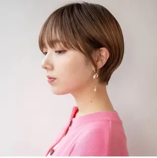 ショート カラー パーマ 🍃服部 雅哉🍃銀座◎のヘアスタイル