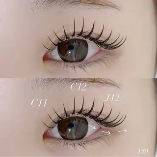 マツエク・マツパ EYELA YUKAのマツエク・マツパデザイン