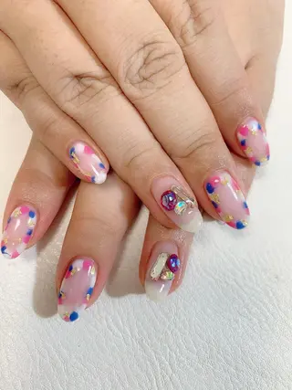 ロング ネイル nailアクイール morishitaのネイルデザイン