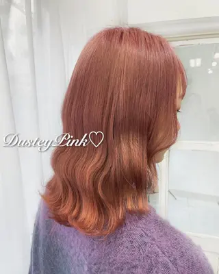ミディアム カラー 韓国ヘア🤍髪質改善 🇰🇷AKANEのヘアスタイル