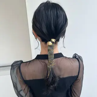 セミロング ヘアアレンジ 卒業式お呼ばれ🕊️ ヘアセット✴︎ミキのヘアスタイル