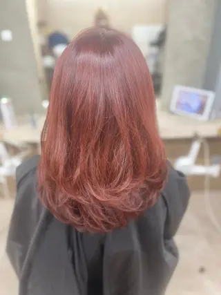 セミロング カラー 🐈‍⬛多系統🕶 tsubura🖤のヘアスタイル