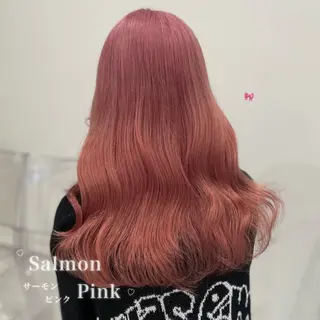 ロング カラー 韓国風艶髪🎀 暖色カラー🤍のヘアスタイル