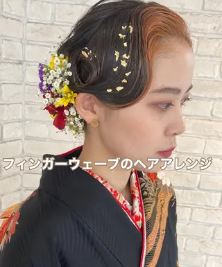 ヘアアレンジ あやかショート 白髪ぼかしのヘアスタイル