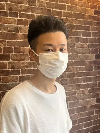 ショート カラー パーマ メンズ キッズ ネイル 久木原 ゆりのヘアスタイル