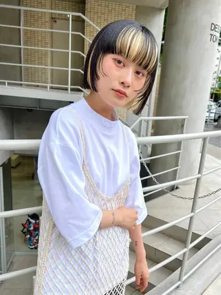 ショート カラー 🧼MOMO/ 原宿✩.*˚🧼のヘアスタイル