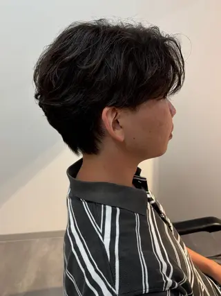 パーマ メンズ 保立/フェザーパーマ /メンズカット千葉のヘアスタイル
