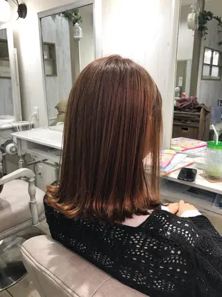 ミディアム ネモトメイナ🌿 今月末で退職しますのヘアスタイル