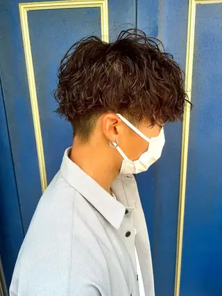 ショート パーマ メンズ 🦩パーマン🦩佐藤 航太のヘアスタイル