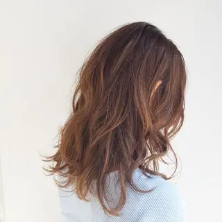 セミロング パーマ 美髪⭐︎髪質改善 井上 康司のヘアスタイル