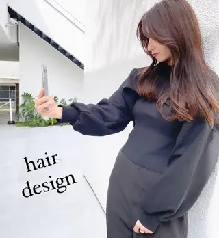 セミロング 透明感カラー×小 顔レイヤー♡ヒデさんのヘアスタイル