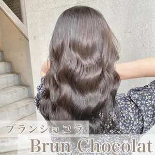 ロング カラー ブリーチなし✨艶髪 カラー𓃲YAGIのヘアスタイル