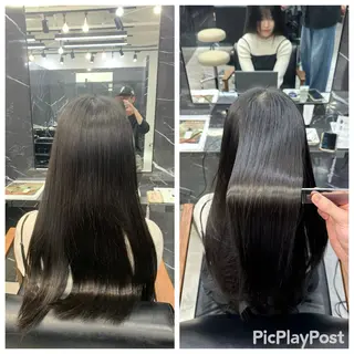 ロング 大西 魁知のヘアスタイル