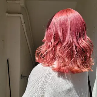ミディアム 🇰🇷透明感×ハイ トーン🌟tomoのヘアスタイル