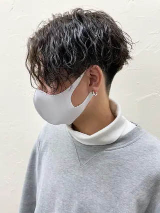 ショート パーマ メンズ メンズパーマ メンズ特化ryoのヘアスタイル