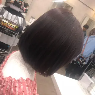 ショート カラー パーマ 美髪矯正/透明感カラ ー🫧YUUKI🫧のヘアスタイル