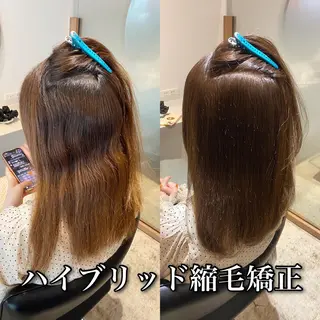 ロング カラー パーマ ブリーチ縮毛矯正/ デサキ ショウヘイのヘアスタイル