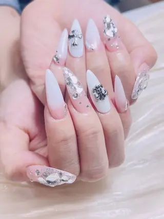 ネイル candy nail 韓国風ワンホンネイルのネイルデザイン