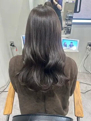 セミロング カラー ヘアアレンジ ボブ /ニュアンス/ satomi🧸💖のヘアスタイル