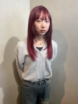 セミロング カラー Aya/四条烏丸/ インナーカラーのヘアスタイル