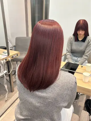 ミディアム カラー nok所属・🫧daito/艶髪 /透明感カラー🫧のヘアスタイル