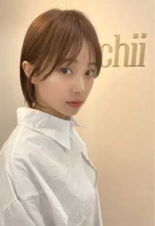 ショート ボブ顔周りカット honokaのヘアスタイル