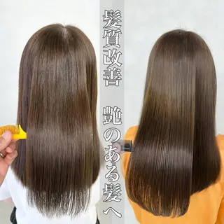 カラー ロング 💎ハイライトカラー /髪質改善カラー💎のヘアスタイル
