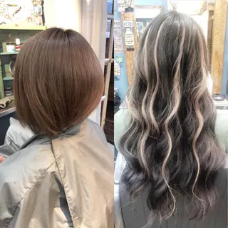 セミロング 美魔女 美容師NAOのヘアスタイル