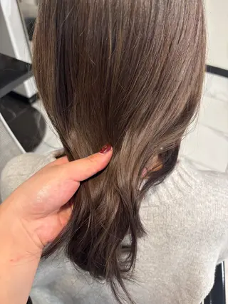 ミディアム カラー Halo所属・玖須 綾音 /柔らかい海外ヘア♡のヘアスタイル