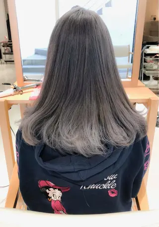 セミロング カラー Days 透明感カラーのヘアスタイル