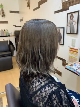 ミディアム カラー サトウ シューイチのヘアスタイル