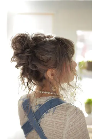 セミロング ヘアメイク エンカレッジのヘアスタイル