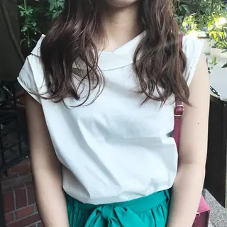 カラー クニモトハルナ ボブ/柔らかカラーのヘアスタイル