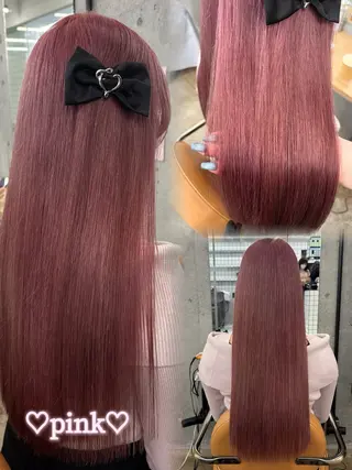 ロング カラー ヘアアレンジ 🎀暖色カラー🎀 ♡yurika♡のヘアスタイル