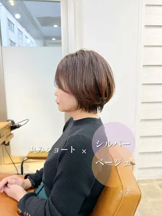 ショート カラー 👑銀座ショート/ 絶壁補正/金子涼👑のヘアスタイル