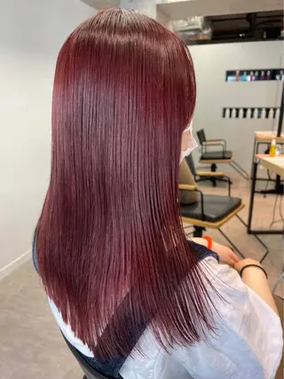 セミロング カラー 深山 くるみのヘアスタイル