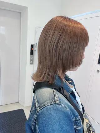 ミディアム カラー ﾚｲﾔｰ🩵透明感 ೀユイ🌙のヘアスタイル