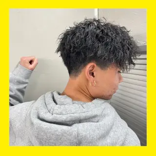 ショート パーマ メンズ メンズパーマ/新潟駅 NOBUTA🔥のヘアスタイル