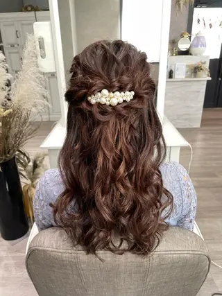 セミロング ヘアアレンジ Hair Labo ASH  あみん♡のヘアスタイル