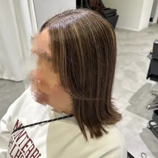 ミディアム カラー MIRUKA/ 暖色カラー/ベージュのヘアスタイル