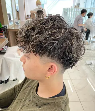 ショート パーマ メンズ 【メンズ特化】 池田大成✂︎のヘアスタイル