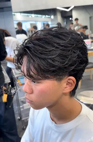 パーマ メンズ 初パーマ支持率◎松田 優斗のヘアスタイル